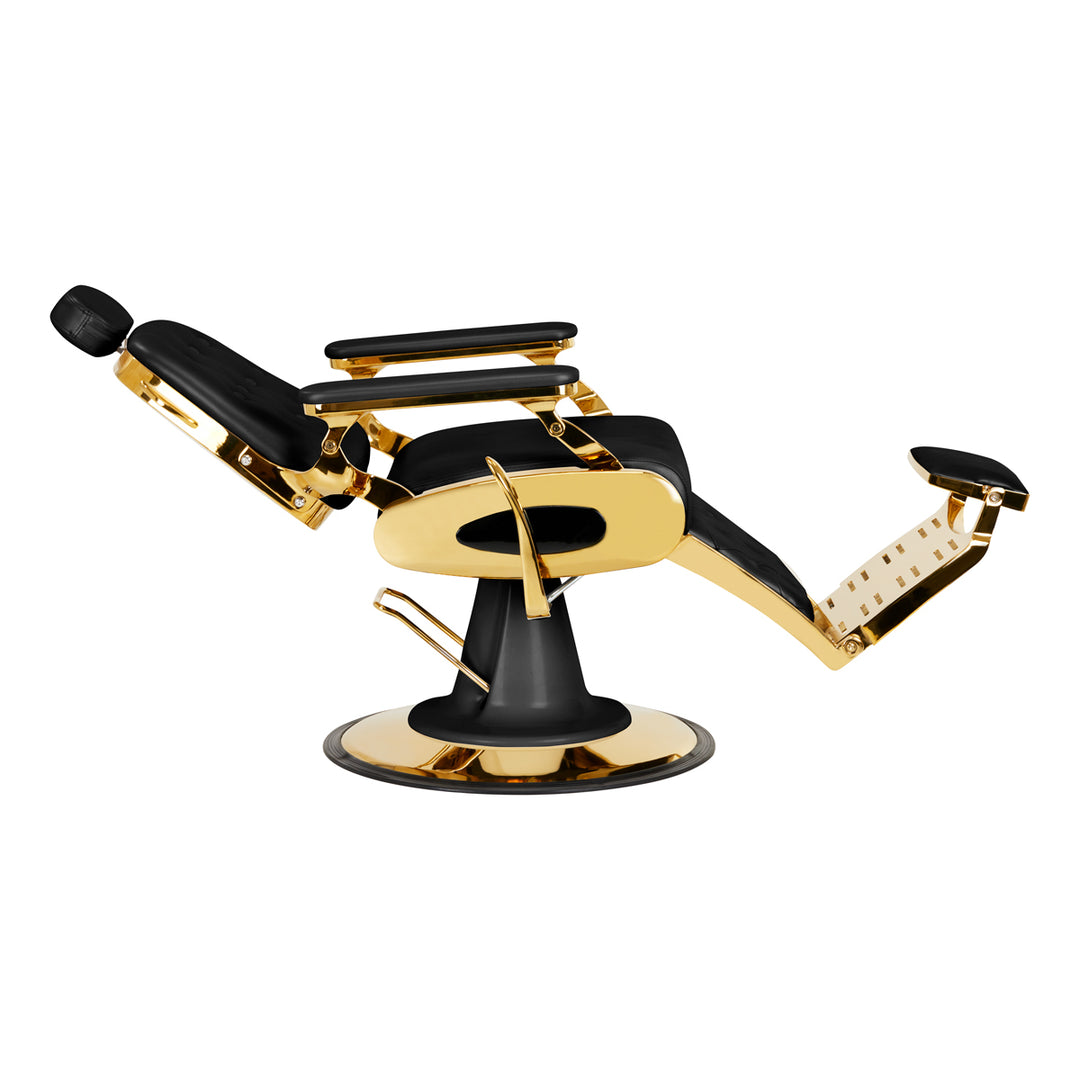 Barberstoel Gabbiano Francesco Goud-Zwart - afbeelding 5