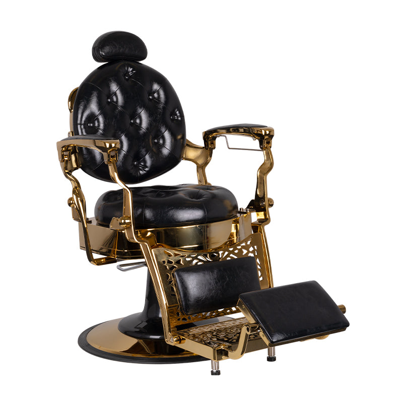 Kappersstoel Barber Gabbiano Tito Zwart 1