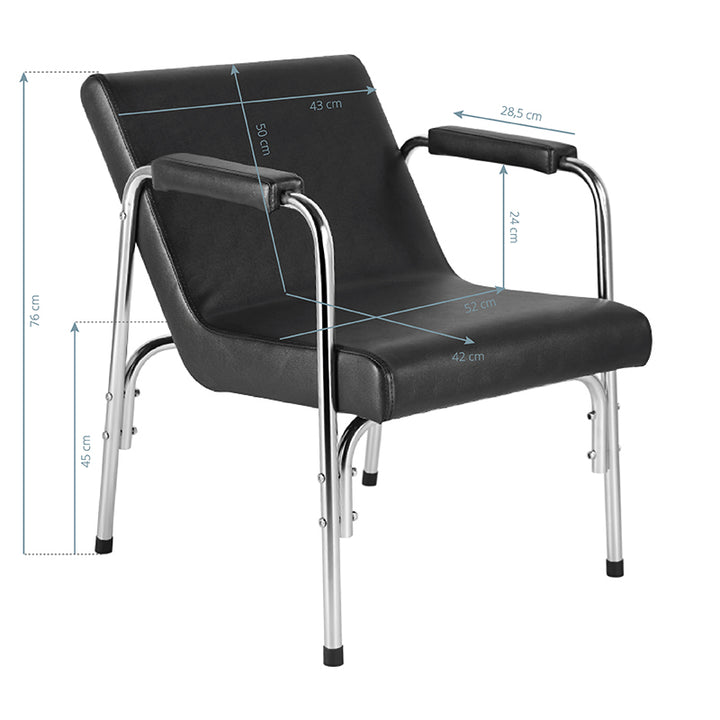 Wasunit Gabbiano Stoel Zwart 7