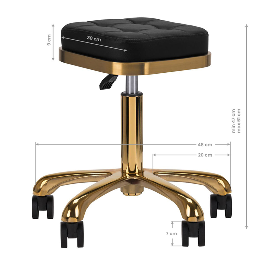 Tabouret M-1645 Goud Zwart 4