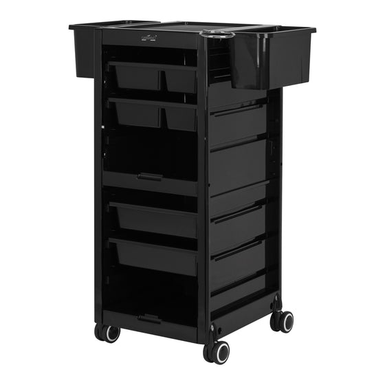Werkwagen Kapper met Slot Gabbiano 68C Zwart