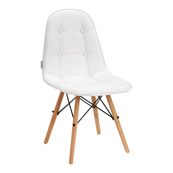 Salonstoel Hout 4Rico QS-185 Wit