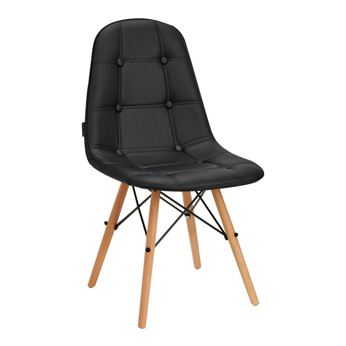 Salonstoel Hout 4Rico QS-185 Zwart