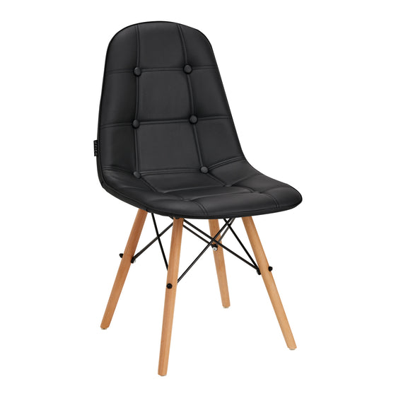 Salonstoel Hout 4Rico QS-185 Zwart