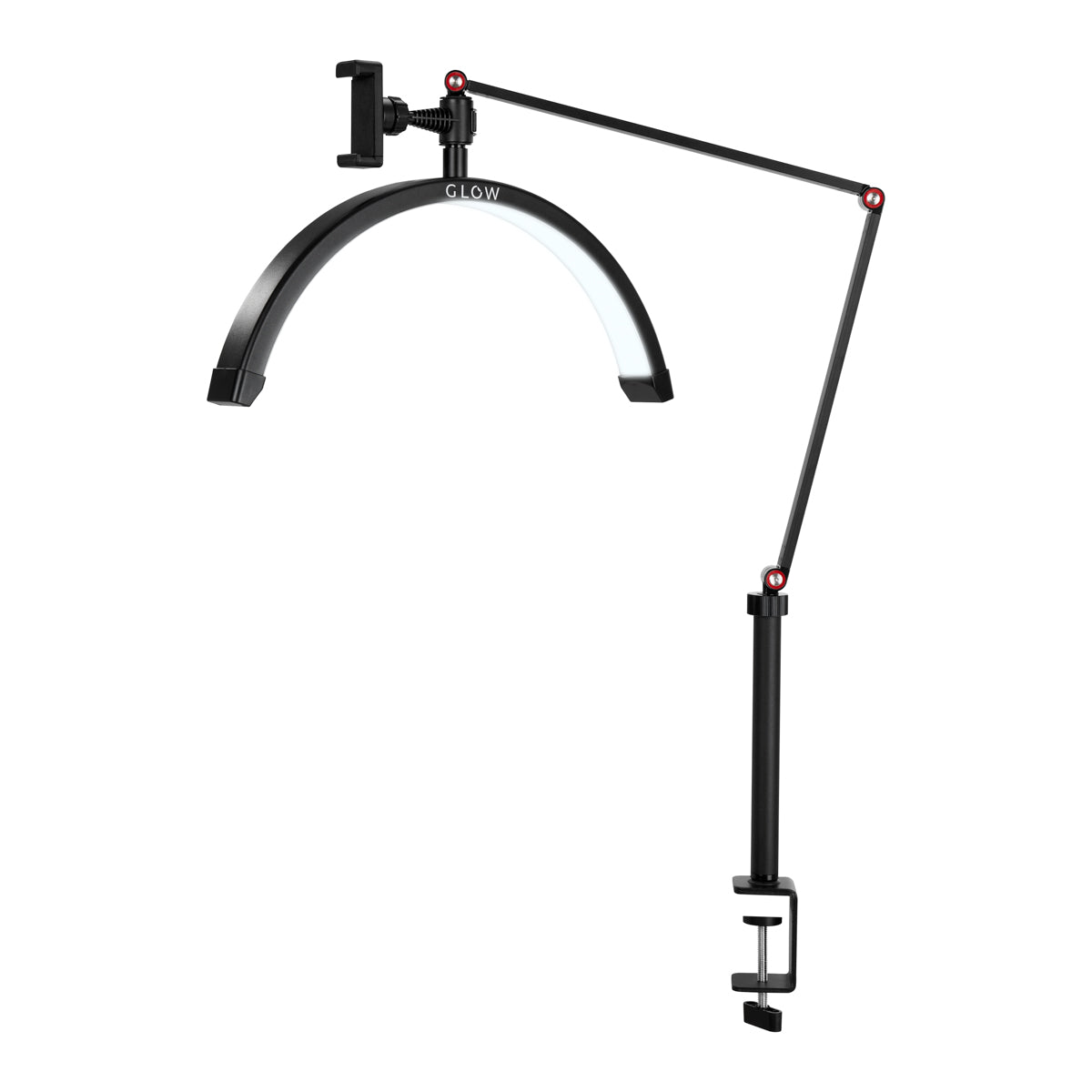LED Lamp met Klem en Instelbare Kleur- en Lichtintensiteit Glow MX3 Mat Zwart