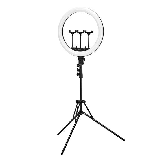 Ringlamp met Statief Glow 18" 45W Zwart