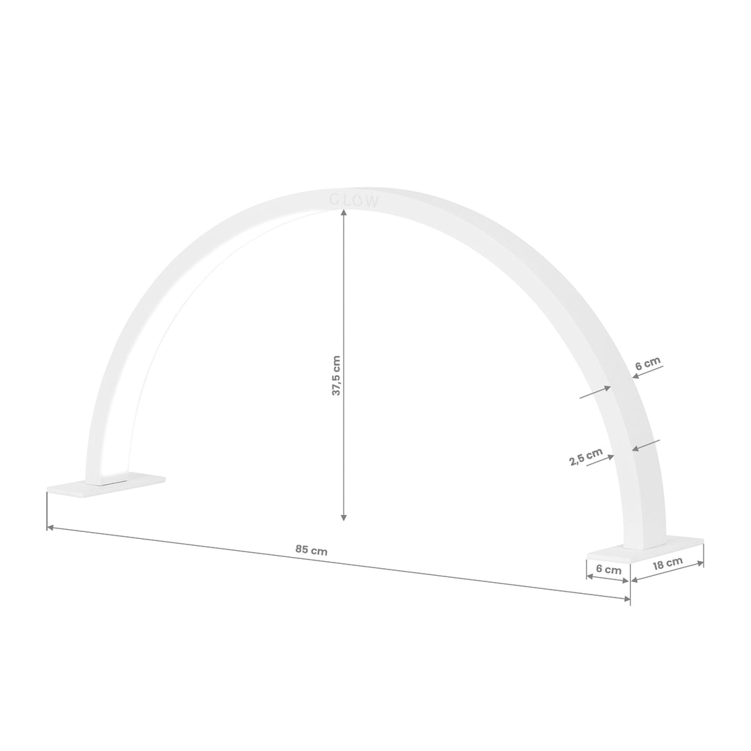 Manicurelamp LED met Instelbare Lichtintensiteit Glow Arche II Wit - afbeelding 7
