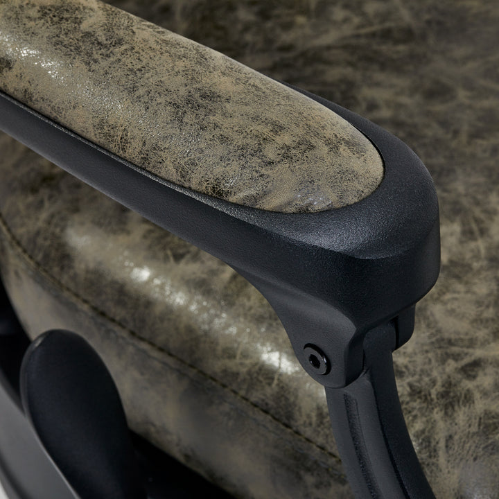 Barberstoel Gabbiano President Vintage Leer Groen - afbeelding 6