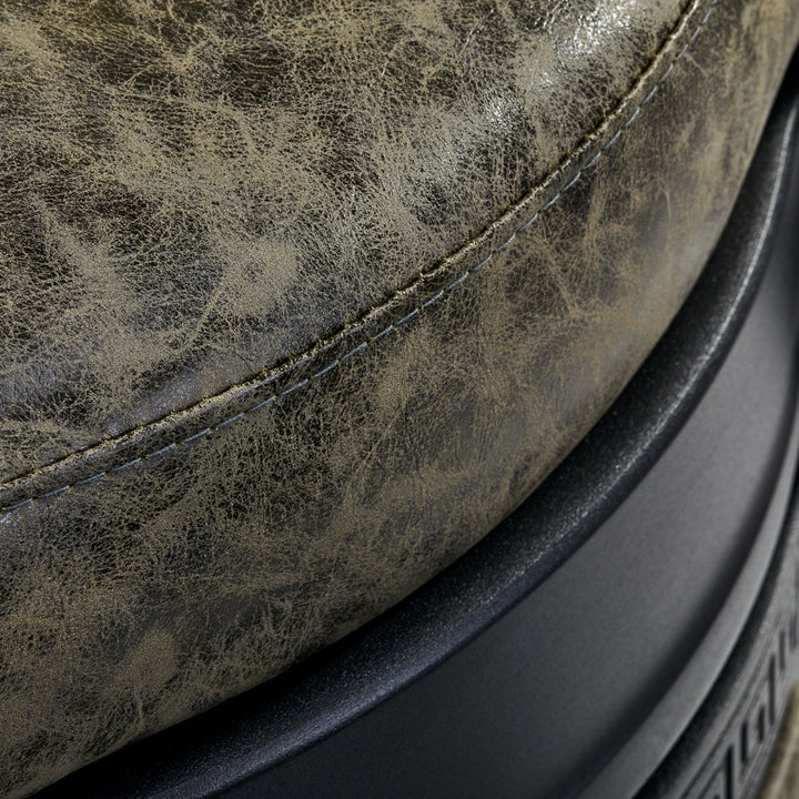 Barberstoel Gabbiano President Vintage Leer Groen - afbeelding 9