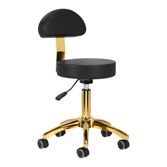 Tabouret Verstelbaar AM-304G Goud-Zwart