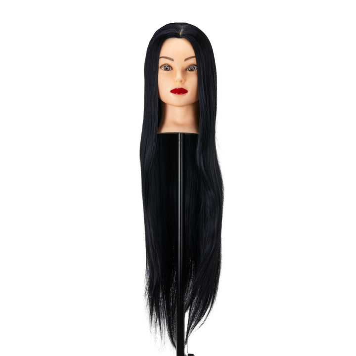 Kappershoofd Gabbiano WZ2 Synthetisch Haar 55 cm Zwart - afbeelding 2
