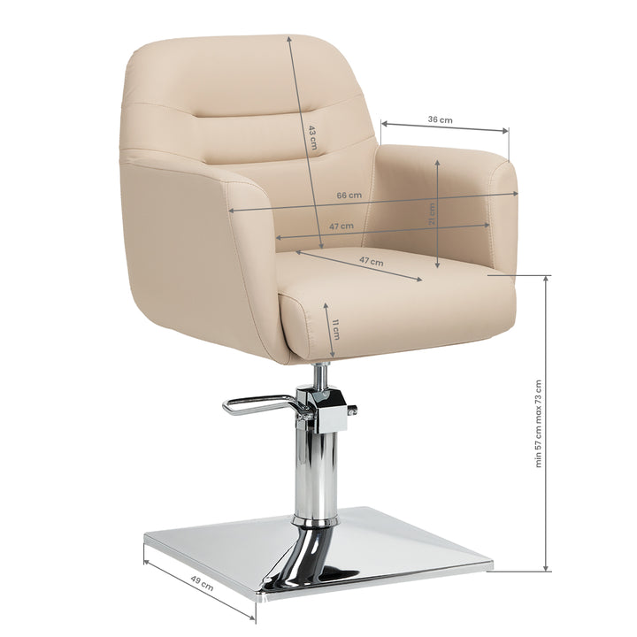 Kappersstoel Gabbiano Monaco beige 8