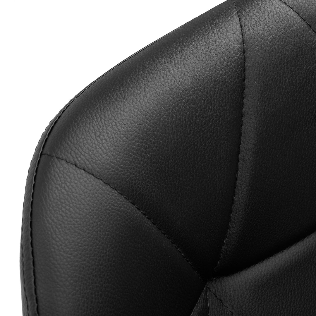 Salonstoel met Wielen Verstelbaar 4Rico QS-06 Goud-Zwart