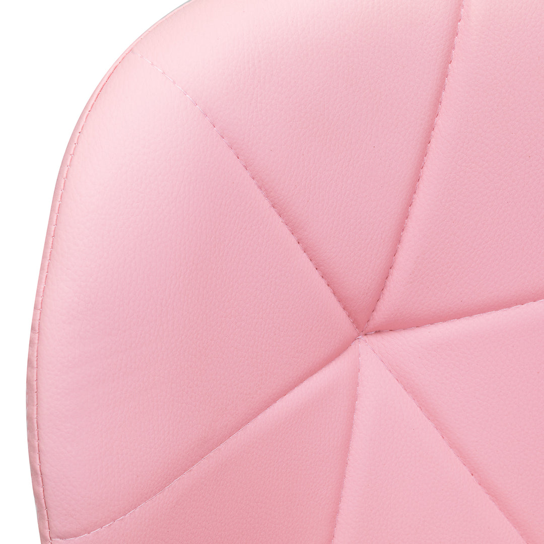 Salonstoel met Wielen Verstelbaar 4Rico QS-06 Goud-Roze