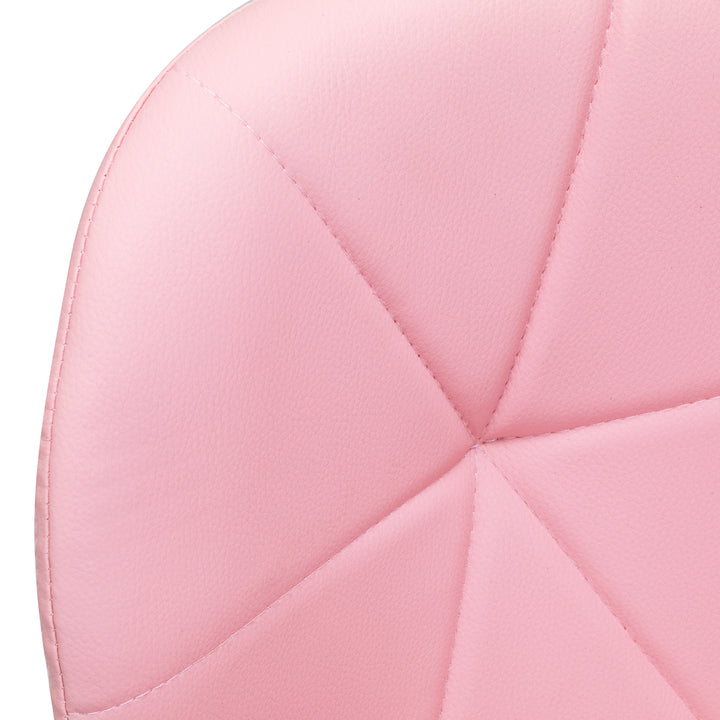 Salonstoel met Wielen Verstelbaar 4Rico QS-06 Goud-Roze