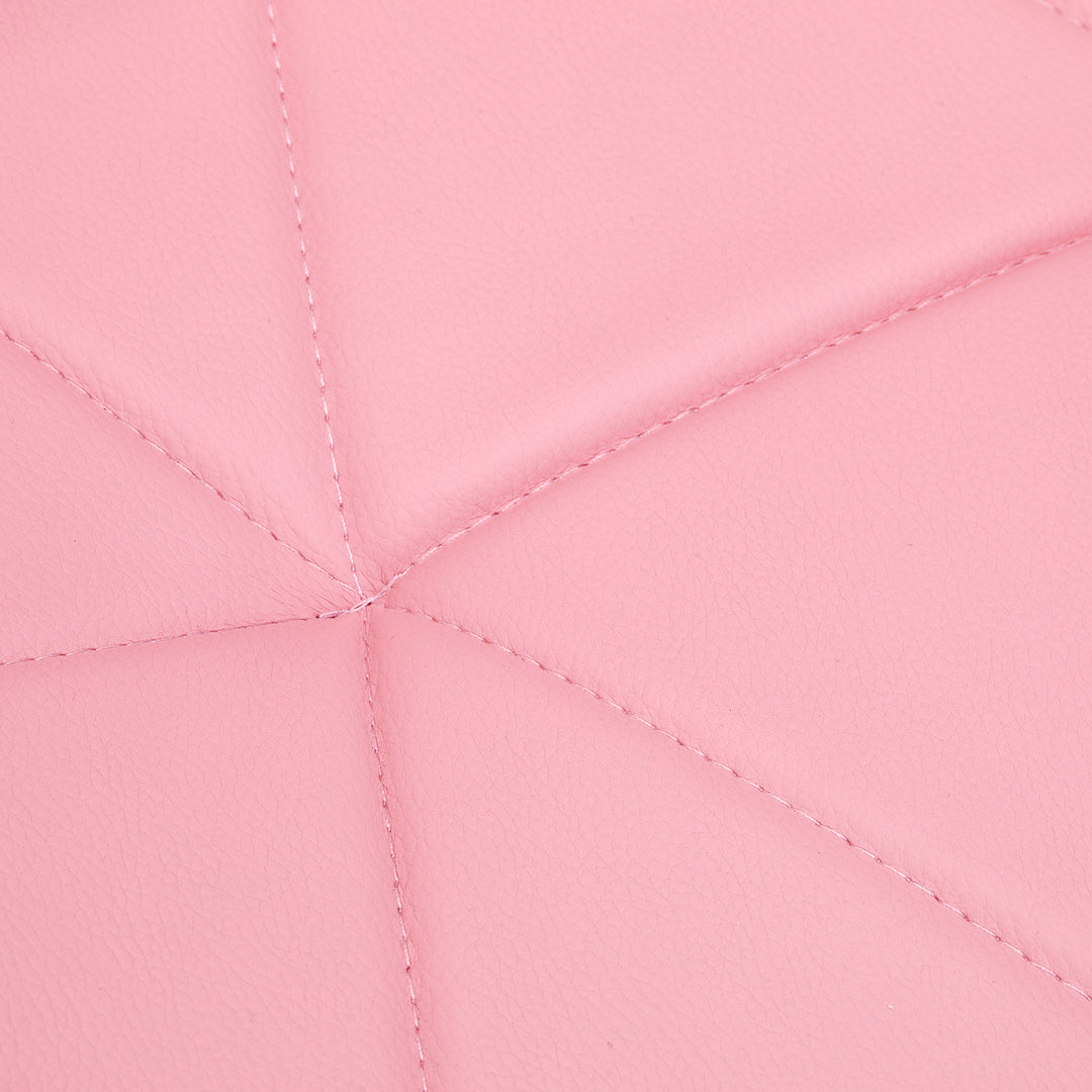 Salonstoel met Wielen Verstelbaar 4Rico QS-06 Goud-Roze
