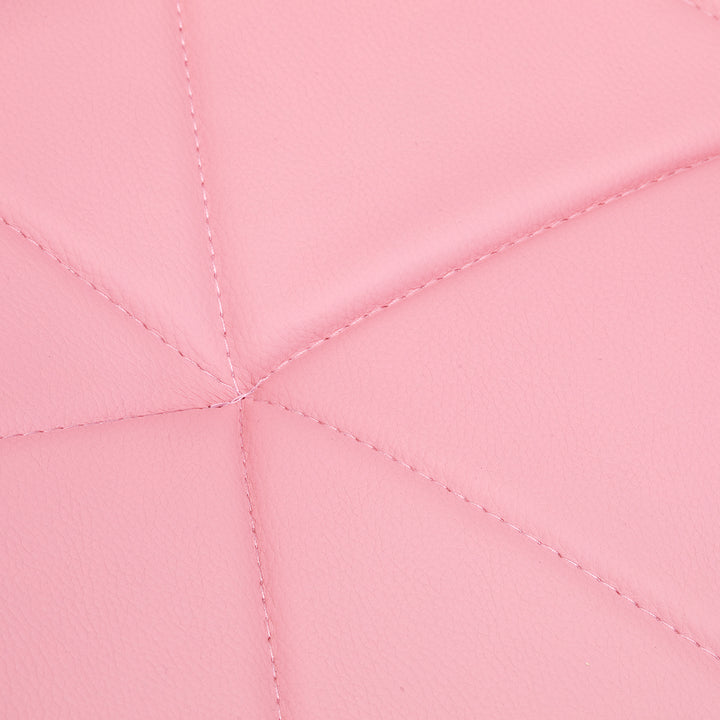 Salonstoel met Wielen Verstelbaar 4Rico QS-06 Goud-Roze