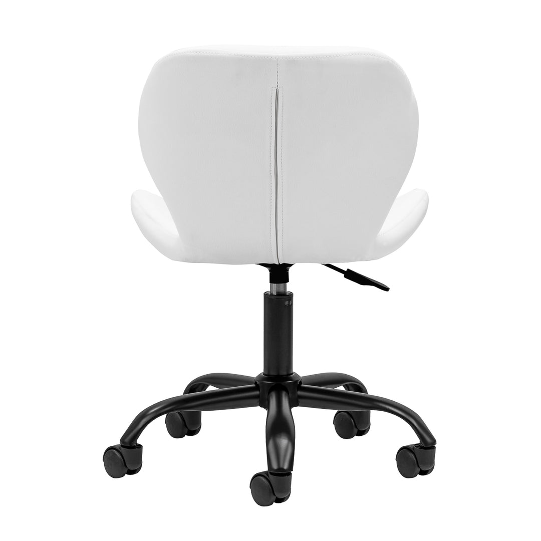 Salonstoel met Wielen Verstelbaar 4Rico QS-06 Zwart-Wit