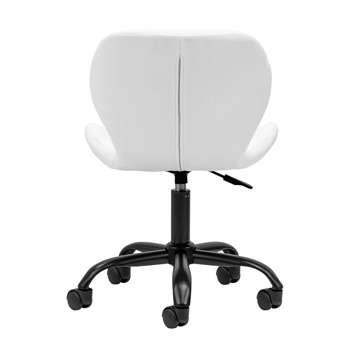 Salonstoel met Wielen Verstelbaar 4Rico QS-06 Zwart-Wit