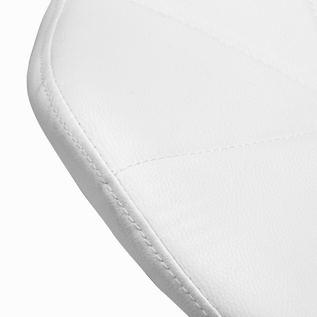 Salonstoel met Wielen Verstelbaar 4Rico QS-06 Zwart-Wit