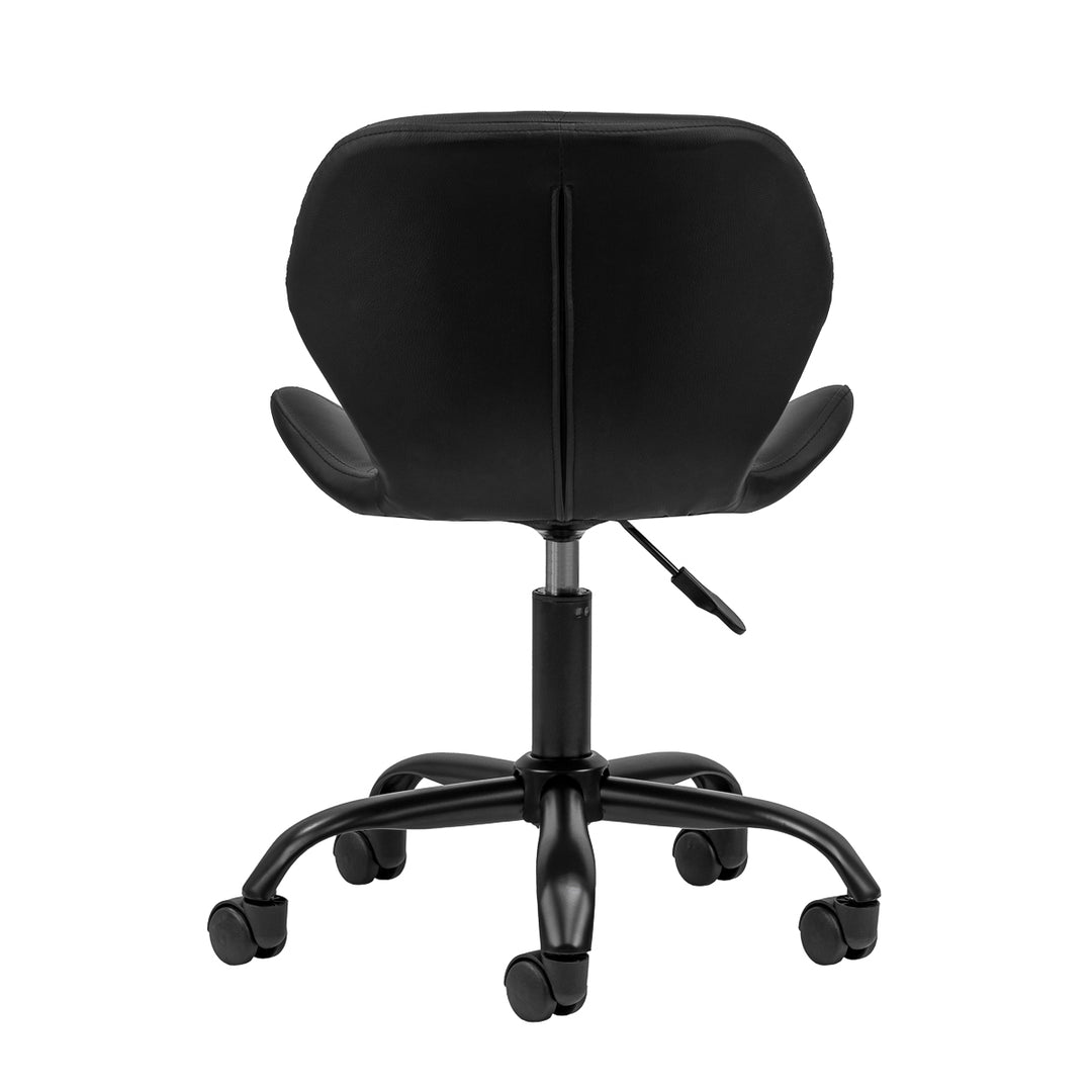 Salonstoel met Wielen Verstelbaar 4Rico QS-06 Zwart-Zwart