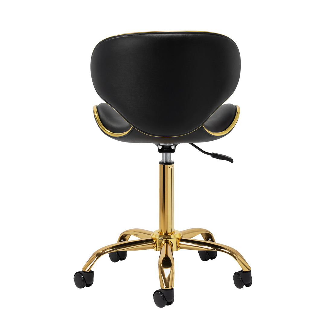 Salonstoel met Wielen Verstelbaar Gabbiano Q-4599 Goud-Zwart