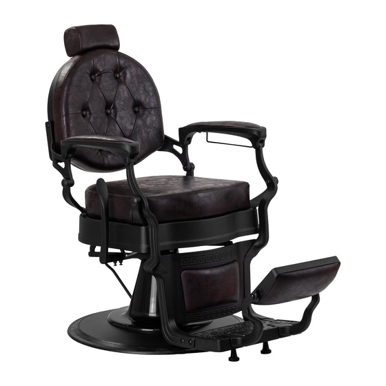 Barberstoel Gabbiano President Bruin