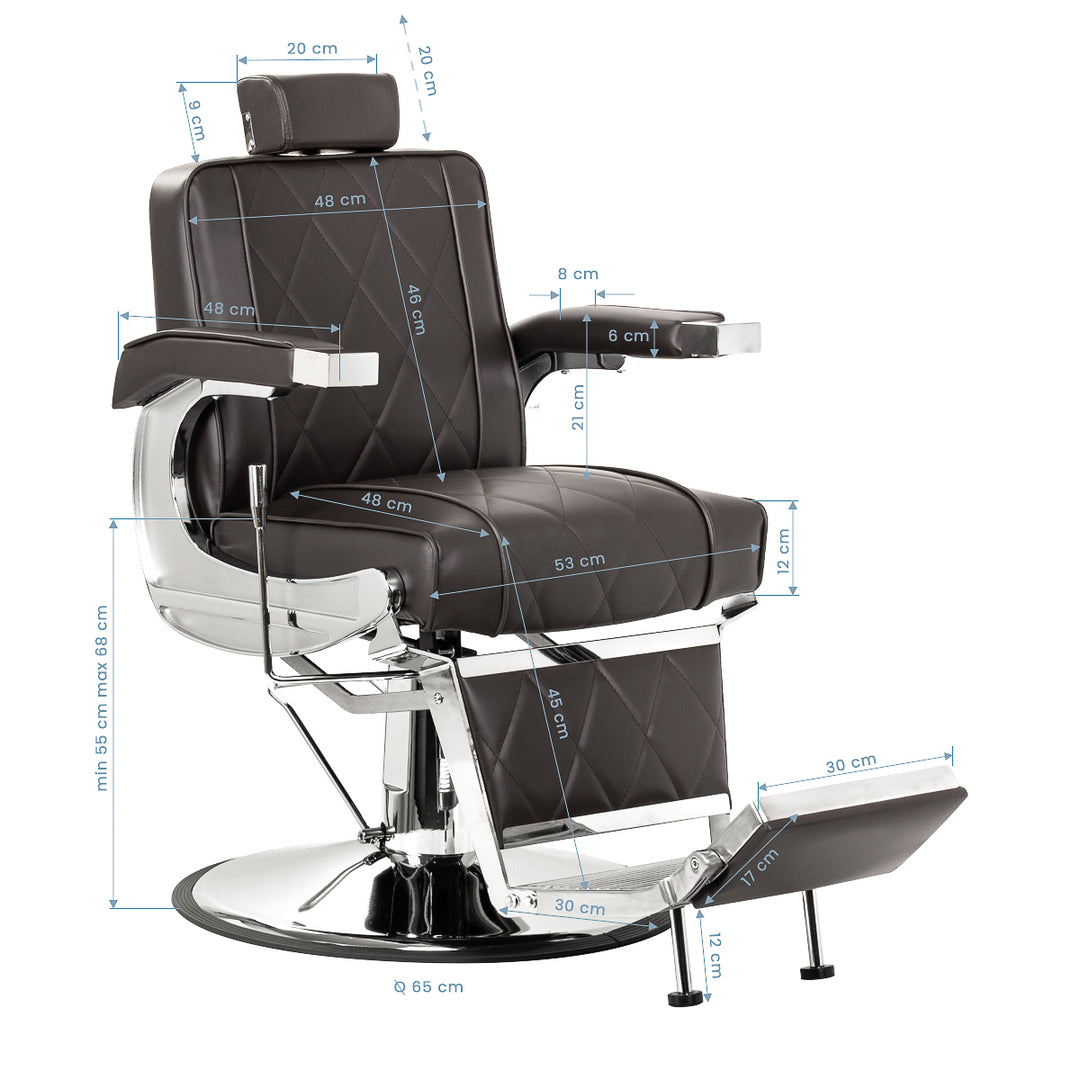 Barberstoel Hair System BM88066 Bruin - afbeelding 14