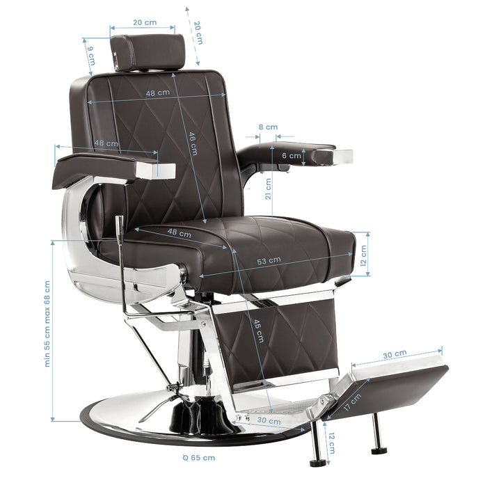 Barberstoel Hair System BM88066 Bruin - afbeelding 14