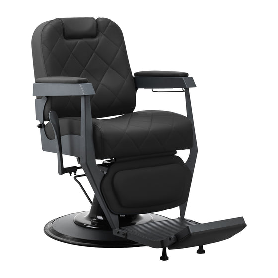 Barberstoel Gabbiano Bruno Zwart-Grijs