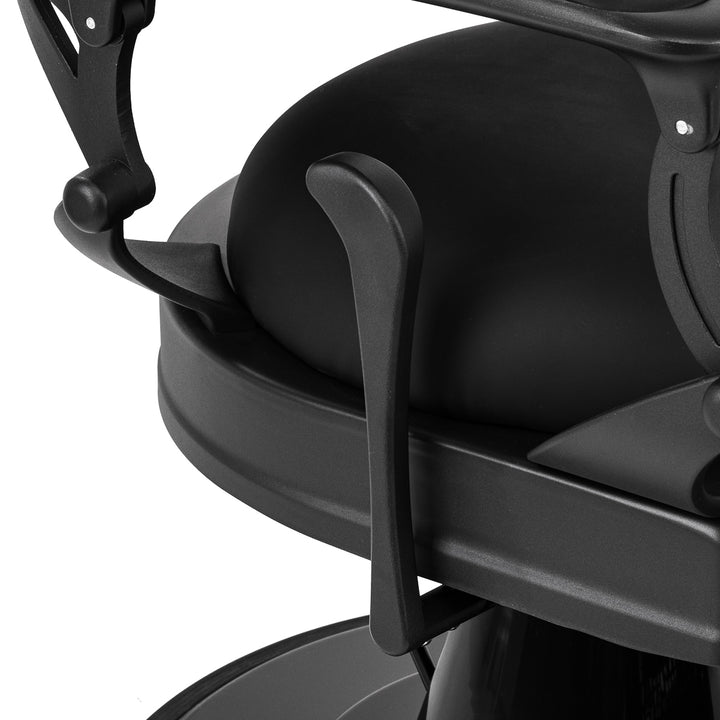 Barberstoel Gabbiano Niccolo Zwart-Zwart Knooploos - afbeelding 8