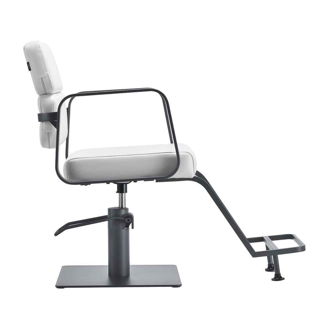 Kappersstoel Gabbiano Porto Wit-Grijs - afbeelding 2
