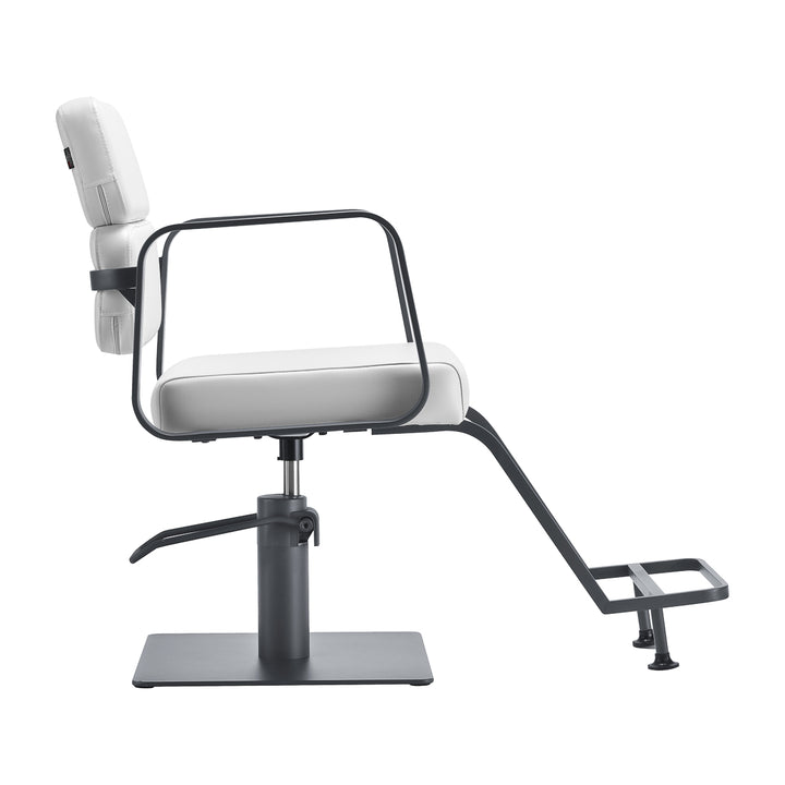 Kappersstoel Gabbiano Porto Wit-Grijs - afbeelding 2