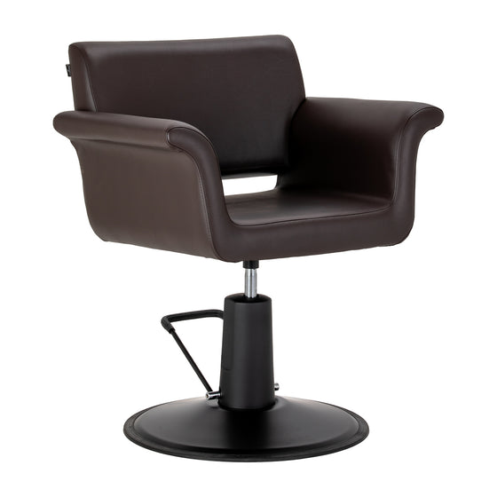 Kappersstoel Gabbiano Lucca Bruin-Zwart