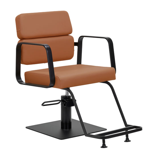 Kappersstoel Gabbiano Porto Zwart-Oranje