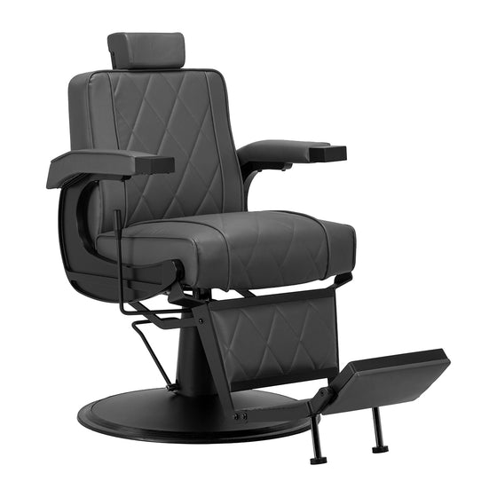 Barberstoel Hair System BM88066B Grijs-Zwart