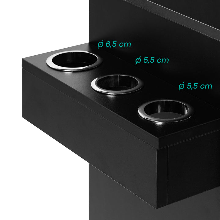 Kaptafel Kapperssalon Gabbiano Totem Zwart - afbeelding 11