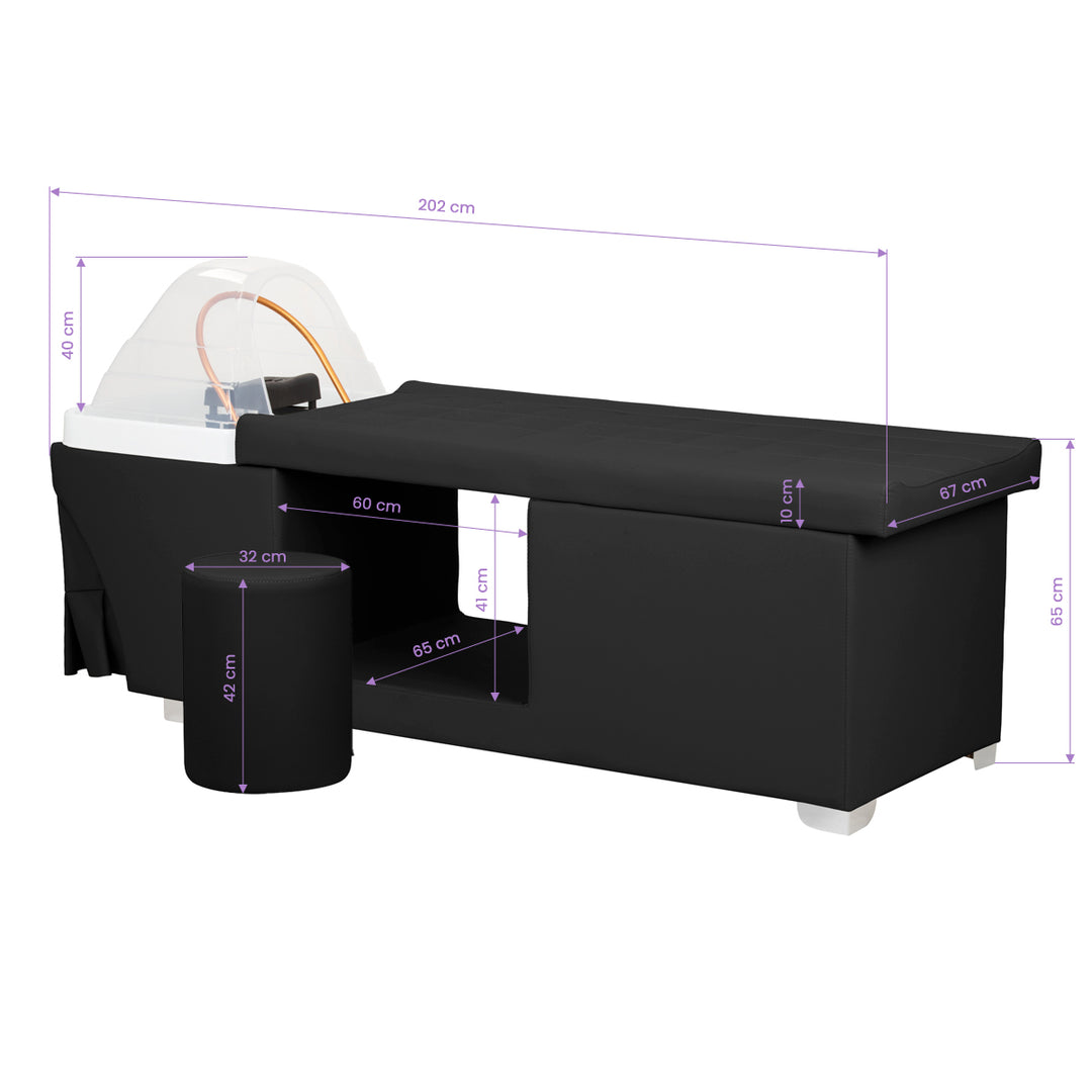 Wasunit Gabbiano Head Spa Maldives Zwart - afbeelding 20