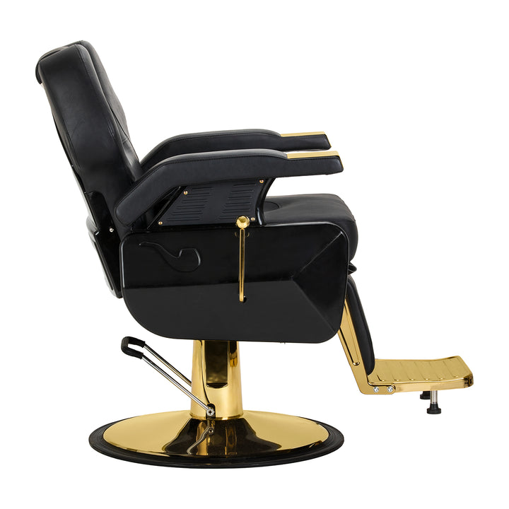 Barberstoel Hair System New York Zwart-Goud - afbeelding 4