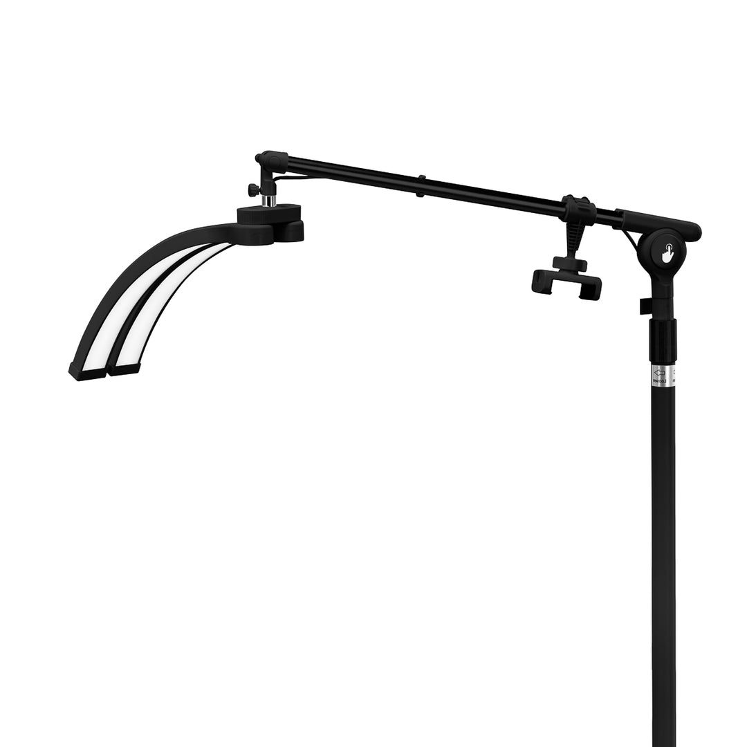 Wimperlamp LED met Statief en Instelbare Kleur- en Lichtintensiteit Glow Zwart - afbeelding 4