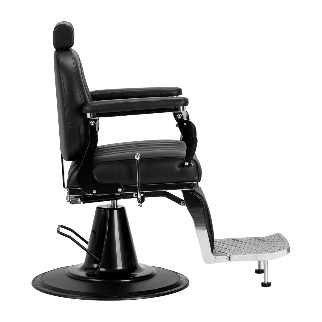 Barberstoel Gabbiano Elias Zwart - afbeelding 4
