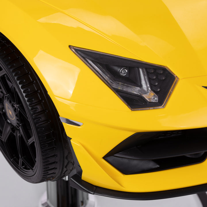 Kinderkappersstoel Auto Lamborghini Geel - afbeelding 5