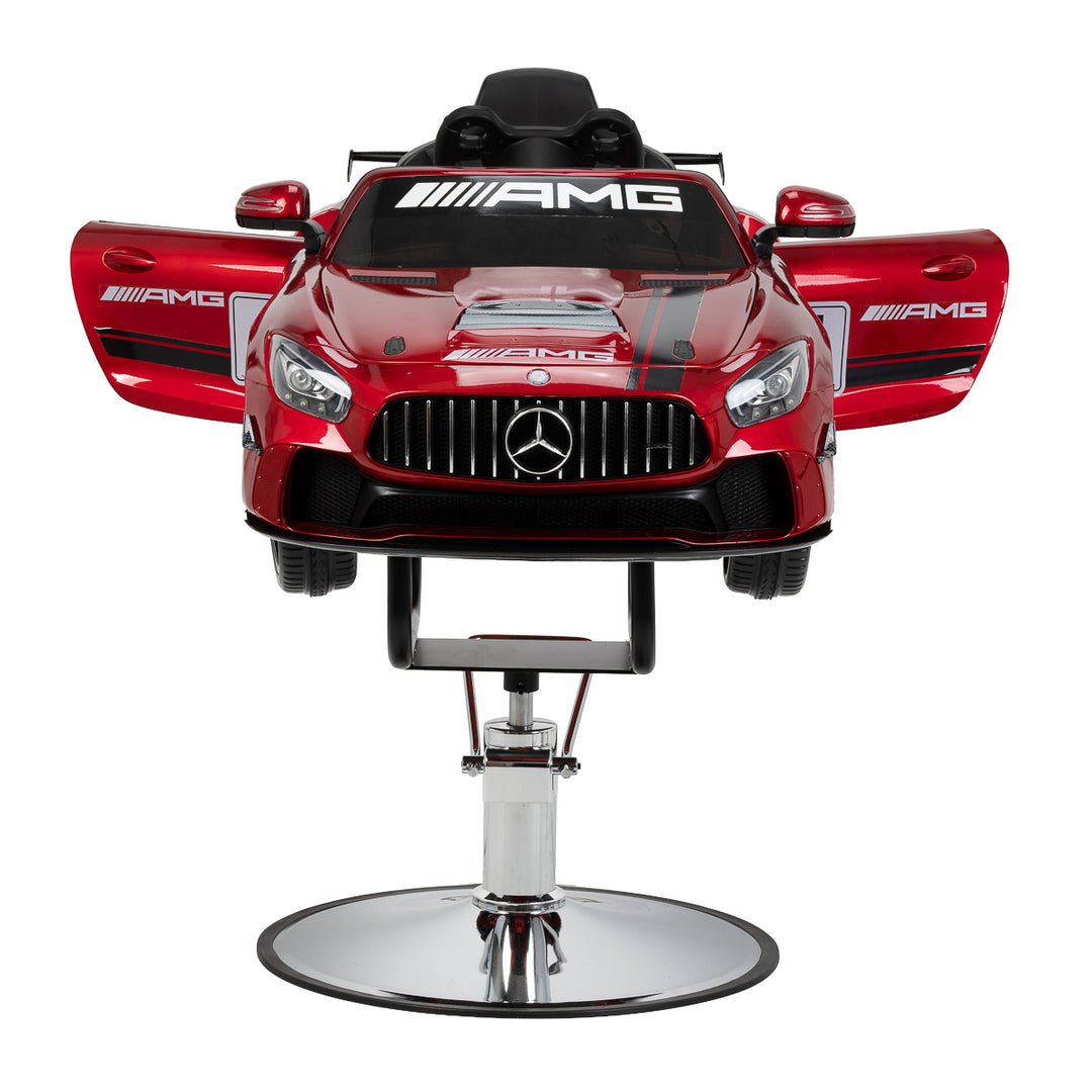 Kinderkappersstoel Auto Mercedes Rood - afbeelding 4