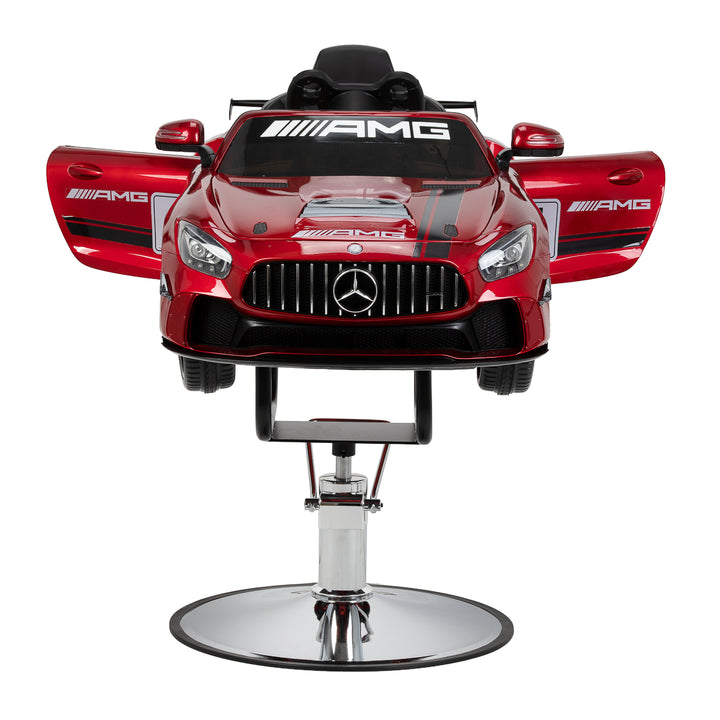 Kinderkappersstoel Auto Mercedes Rood - afbeelding 4