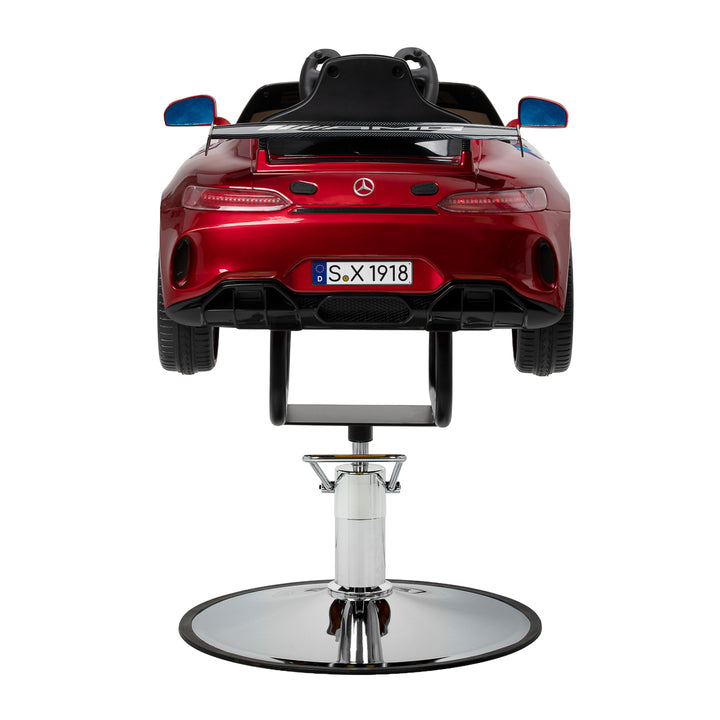 Kinderkappersstoel Auto Mercedes Rood - afbeelding 5