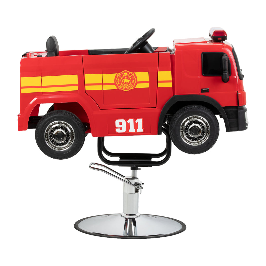 Kinderkappersstoel Brandweer Rood - afbeelding 2