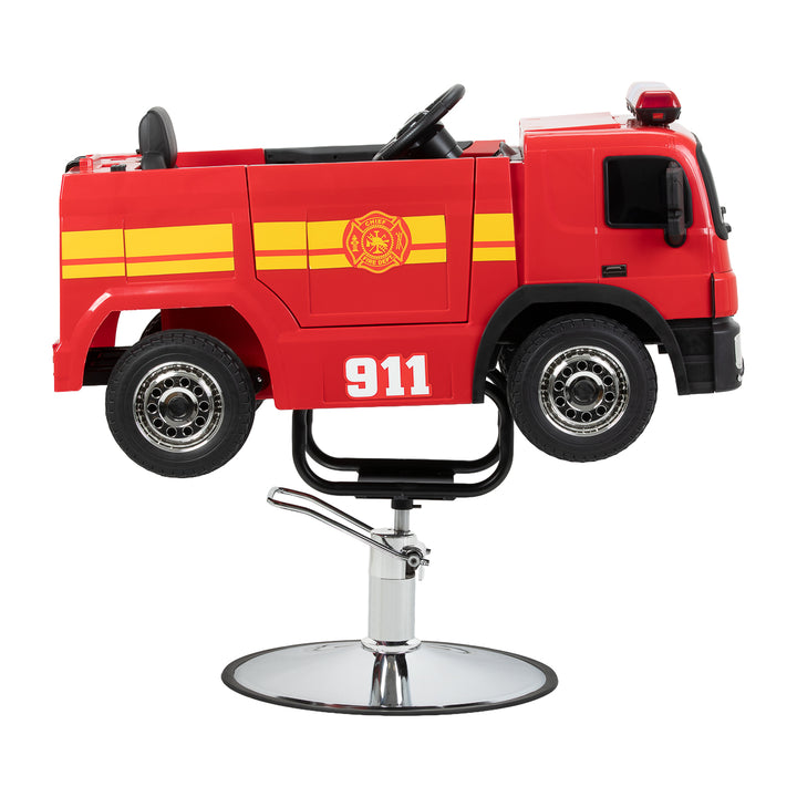 Kinderkappersstoel Brandweer Rood - afbeelding 2