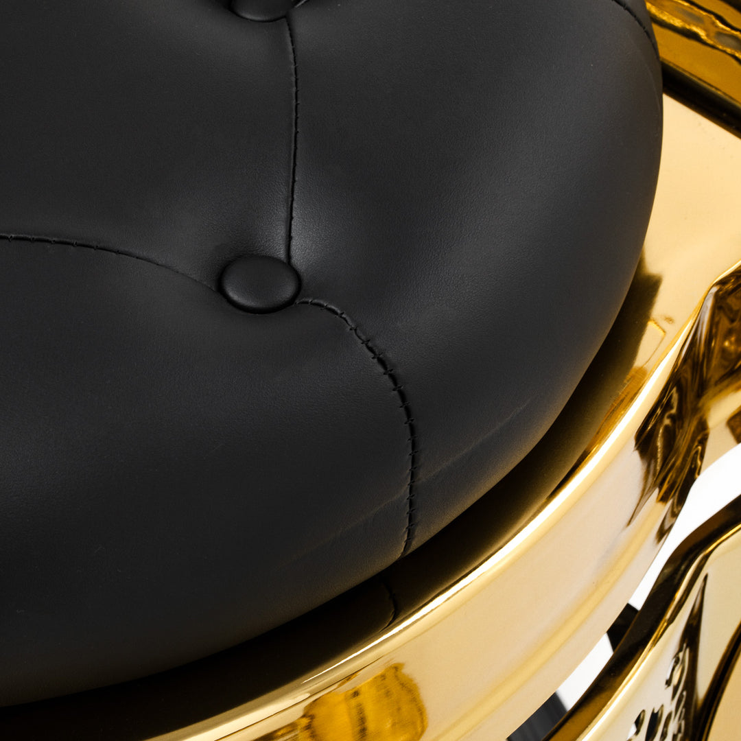 Barberstoel Gabbiano Niccolo Zwart-Goud - afbeelding 7