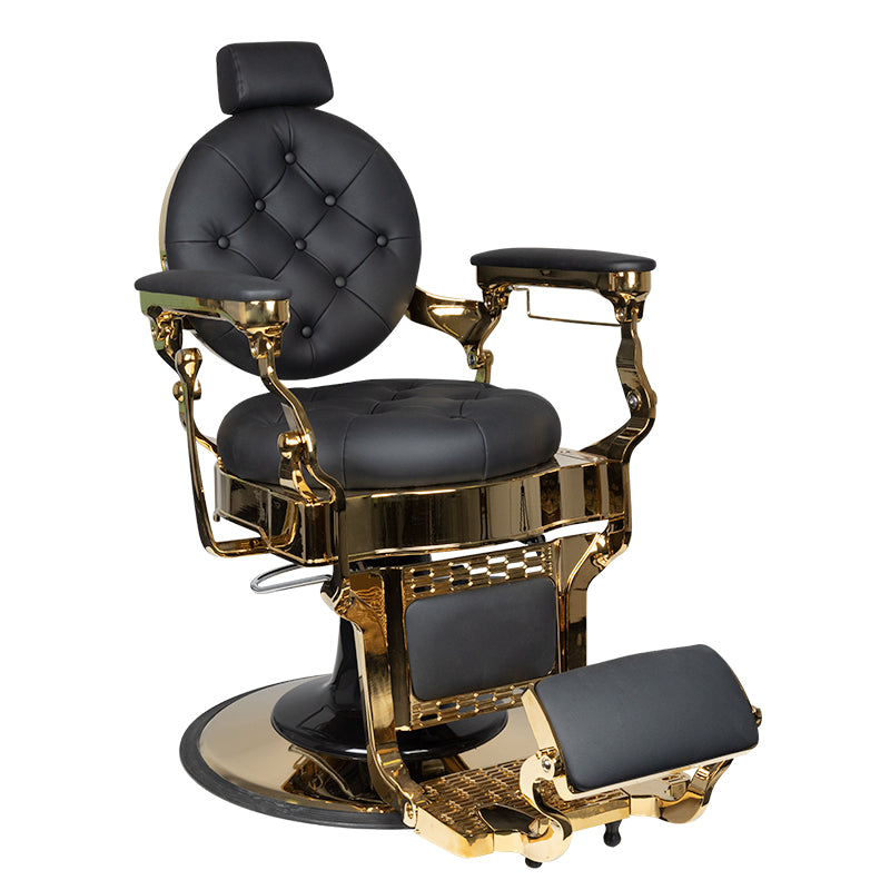 Barberstoel Gabbiano Claudius Goud Zwart 1