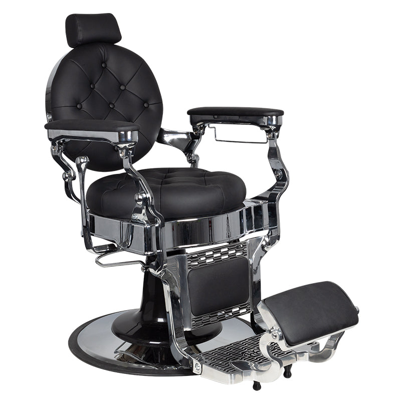 Barberstoel Gabbiano Claudius Zilver Zwart 1